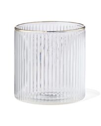 HEMA Glas Voor Geurkaars XS Ribbel Transparant (transparant)