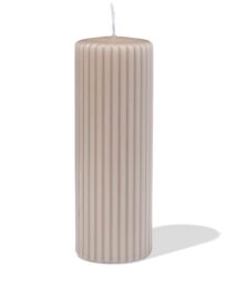 HEMA Stompkaars ⌀7x19cm Rib Naturel (naturel)