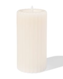 HEMA Kaars LED Ribbel Ivoor (ivoor)