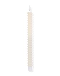 HEMA LED Kaars Ribbel Met Wax Ø2.5x29 Ivoor (ivoor)