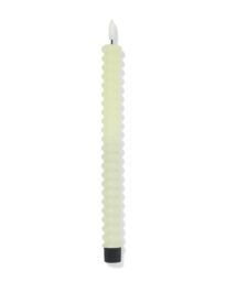 HEMA Led Huishoudkaars ⌀2.3x29cm Ribbel Lichtgroen (lichtgroen)