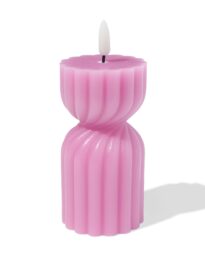 HEMA Led Vormkaars ⌀6.2x15cm Diabolo Roze (oudroze)