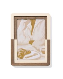 051 Fotolijst 10x15cm Wit-hout (creme)