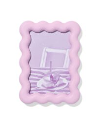 HEMA Fotolijst 10x15cm Lila Hout Golvend (lila)