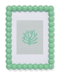 HEMA Fotolijst 15x20 Hout Bolletjes Groen (felgroen)