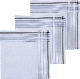 HEMA Zakdoeken Blauw 40x40 - 3 Stuks (blauw)