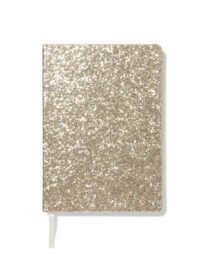 051 Notitieboek A5 Gelinieerd Glitter (goud)