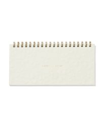 HEMA HEMA Weekplanner Spiraal Reliëf (beige)