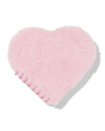 051 Notitieboek 18.5x17cm Hartvorm Fluffy Roze