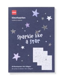 HEMA HEMA Kleurkaarten A7 (blauw)