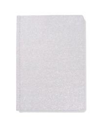 HEMA HEMA Notitieboek A5 Gelinieerd Glitters (zilver)