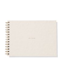 HEMA Schetsboek 26.7x18.7cm Bloem (beige)
