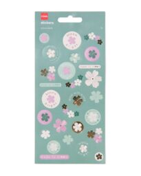 051 Stickervellen 10x22.1cm Bloemen - 3 Stuks (multi)