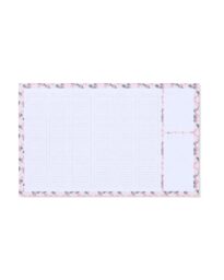 051 Bureau Onderlegger Papier Bloemen (multi)