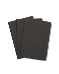 HEMA Schriften Zwart A6 Gelinieerd - 3 Stuks