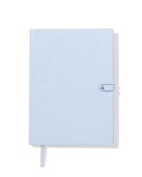 HEMA Notitieboek 12.8x17.8 PU Gelinieerd Blauw