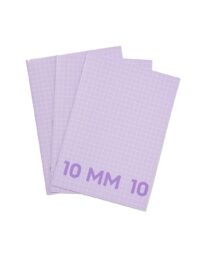 HEMA Schriften Lila A4 Geruit 10mm - 3 Stuks