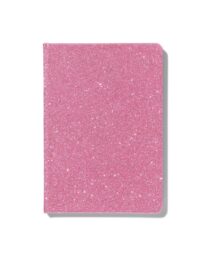 HEMA Notitieboekje A5 Glitter Roze