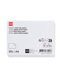 HEMA Correspondentiekaarten A6 - 50 Stuks (wit)
