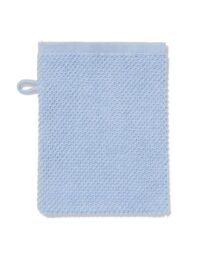 HEMA HEMA Tweedekans Washand 16x21cm Recycled Katoen Lichtblauw (lichtblauw)