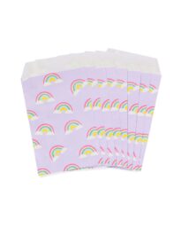 HEMA Uitdeelzakjes Papier Regenboog 8 Stuks
