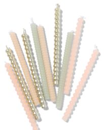 HEMA Taartkaarsjes Botanisch 10 Stuks