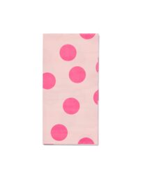 HEMA Servetten Stip Roze 40x40cm - 12 Stuks