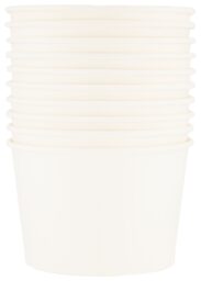 HEMA Papieren Bakjes 550ml Wit - 10 Stuks