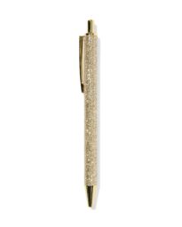 051 Balpen Glitter Goud Blauwschrijvend