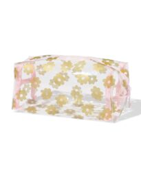 HEMA Etui 20x8.5cm Bloemenprint Goud Roze