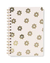 HEMA Notitieboek Spiraal A5 Lijnen Bloemen