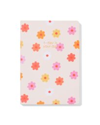 HEMA Notitieboek A5 Genaaid Bloemenprint Multikleur