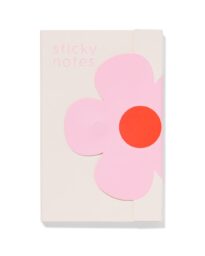 HEMA Plaknotities Bloem Roze-oranje