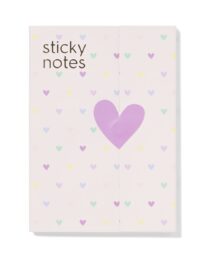 HEMA Plaknotities Hartjes Pastel
