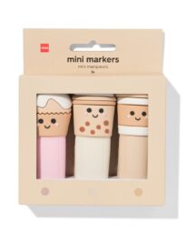 HEMA Mini Markers Koffie - 3 Stuks
