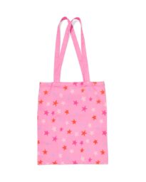 HEMA Canvas Tas 42x36cm Sterren Roze