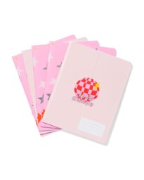 HEMA Schriften A5 Lijnen Roze - 5 Stuks