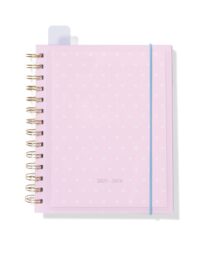 HEMA Insteek Schoolagenda 25-26 19x17cm Hartjes