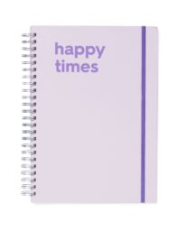 HEMA Fotoboek Plakboek Met Spiraal 32.5x23 Lila Quote