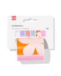 051 Sluitstickers Strepen - 60 Stuks