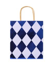 HEMA Cadeautas 18x29cm Ruiten Blauw