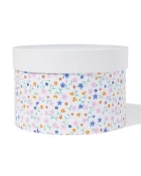 HEMA Doos Ø22.2x15cm Rond Bloemen