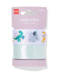 HEMA Cadeaulint 3m Feestbeesten - 2 Stuks