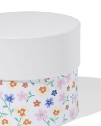 HEMA Doos Ø11x9cm Rond Bloemen