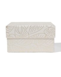 HEMA Doos 16.5x16.5x9cm Vierkant Bladeren