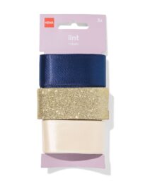 HEMA HEMA Lint 3.5m Satijn Goud - 3 Stuks