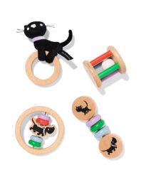 HEMA HEMA Takkie En Siepie Baby Giftset Hout