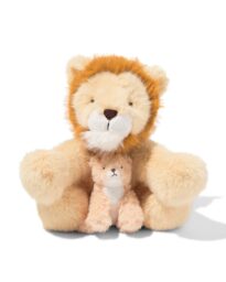 HEMA HEMA Knuffel Leeuw Met Baby 31cm
