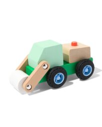 HEMA HEMA Bulldozer 16x8x7.5cm Hout