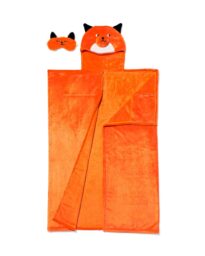 HEMA HEMA Snuggle Deken En Slaapmasker Vos